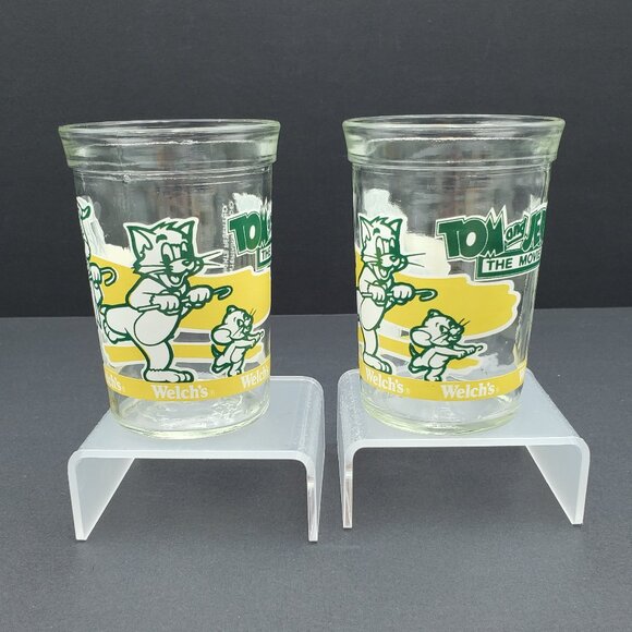 Tom and Jerry The Movie Welch's Jelly Jars Drinking Glasses Juice Glasses - Picture 8 of 12